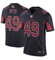 Men Nike Arizona Cardinals 49 Kylie Fitts Limited Cardinal Color Rush Vapor Untouchable Jersey