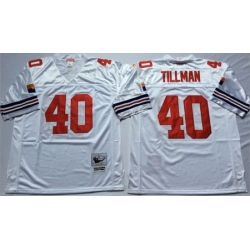 Mitchell&Ness Cardinals 40 Pat Tillman White Throwback Stitched NFL Jersey