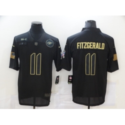 Nike Arizona Cardinals 11 Larry Fitzgerald Black 2020 Salute To Service Limited Jersey