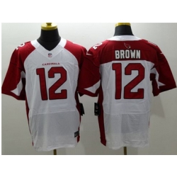 Nike Arizona Cardinals #12 John Brown White Mens Stitched NFL Elite Jersey