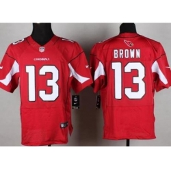 Nike Arizona Cardinals 13 Jaron Brown Red Elite NFL Jersey