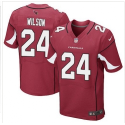 Nike Arizona Cardinals #24 Adrian Wilson Red Team Color Men 27s Stitched NFL Elite Jersey
