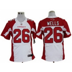 Nike Arizona Cardinals 26 Chris Wells White Elite NFL Jersey