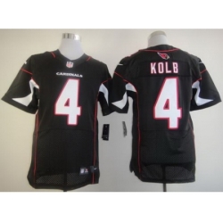 Nike Arizona Cardinals 4 Kevin Kolb Black Elite NFL Jersey