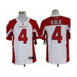 Nike Arizona Cardinals 4 Kevin Kolb White Elite NFL Jersey