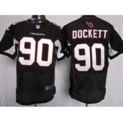 Nike Arizona Cardinals 90 Darnell Dockett Black Elite NFL Jersey