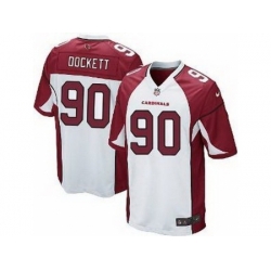 Nike Arizona Cardinals 90 Darnell Dockett White Game NFL Jersey