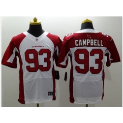 Nike Arizona Cardinals #93 Calais Campbell White Mens Stitched NFL Elite Jersey