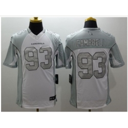 Nike Arizona Cardinals #93 Calais Campbell White Mens Stitched NFL Limited Platinum Jersey