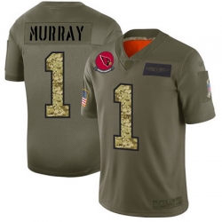 Nike Cardinals 1 Kyler Murray Olive Camo Men Stitched Football Limited 2019 Salute To Service Jersey