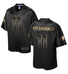 Nike Cardinals #11 Larry Fitzgerald Pro Line Black Gold Collection Mens Stitched NFL Game Jersey
