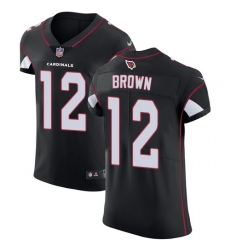 Nike Cardinals #12 John Brown Black Alternate Mens Stitched NFL Vapor Untouchable Elite Jersey