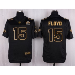 Nike Cardinals #15 Michael Floyd Pro Line Black Gold Collection Mens Stitched NFL Elite Jersey