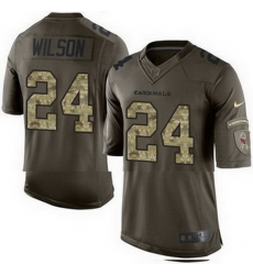 Nike Cardinals #24 Adrian Wilson Green Mens Stitched NFL Limited Salute to Service Jersey