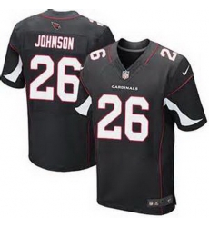 Nike Cardinals #26 Rashad Johnson Black Alternate Mens Stitched NFL Elite Jersey