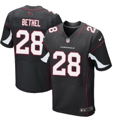 Nike Cardinals #28 Justin Bethel Black Alternate Mens Stitched NFL Elite Jersey