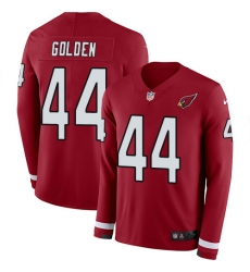 Nike Cardinals #44 Markus Golden Red Team Color Men Stitched NFL Limited Therma Long Sleeve Jersey