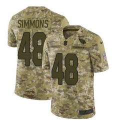 Nike Cardinals 48 Isaiah Simmons Camo Men Stitched NFL Limited 2018 Salute To Service Jersey