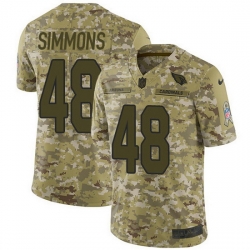 Nike Cardinals 48 Isaiah Simmons Camo Men Stitched NFL Limited 2018 Salute To Service Jersey