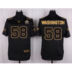Nike Cardinals #58 Daryl Washington Pro Line Black Gold Collection Mens Stitched NFL Elite Jersey