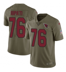 Nike Cardinals #76 Mike Iupati Olive Mens Stitched NFL Limited 2017 Salute to Service Jersey