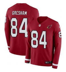 Nike Cardinals #84 Jermaine Gresham Red Team Color Men Stitched NFL Limited Therma Long Sleeve Jersey