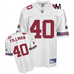 Reebok Arizona Cardinals 40 Pat Tillman White Authentic Throwback NFL Jersey