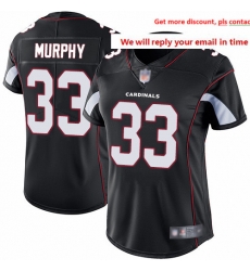 Cardinals 33 Byron Murphy Black Alternate Women Stitched Football Vapor Untouchable Limited Jersey