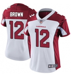 Nike Cardinals #12 John Brown White Womens Stitched NFL Vapor Untouchable Limited Jersey