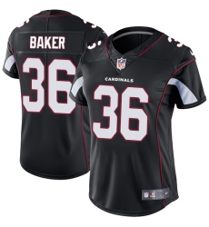 Nike Cardinals #36 Budda Baker Black Alternate Womens Stitched NFL Vapor Untouchable Limited Jersey
