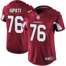 Nike Cardinals #76 Mike Iupati Red Team Color Womens Stitched NFL Vapor Untouchable Limited Jersey
