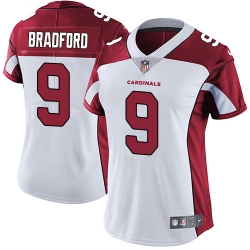Nike Cardinals #9 Sam Bradford White Womens Stitched NFL Vapor Untouchable Limited Jersey