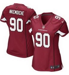 Nike Cardinals #90 Robert Nkemdiche Red Team Color Womens Stitched NFL Elite Jersey
