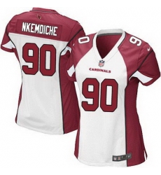Nike Cardinals #90 Robert Nkemdiche White Womens Stitched NFL Elite Jersey