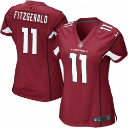 Womens Nike Arizona Cardinals 11 Larry Fitzgerald Game Red Team Color NFL Jersey