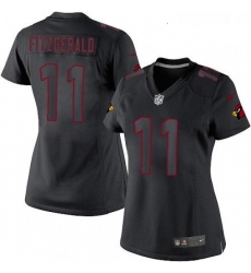 Womens Nike Arizona Cardinals 11 Larry Fitzgerald Limited Black Impact NFL Jersey