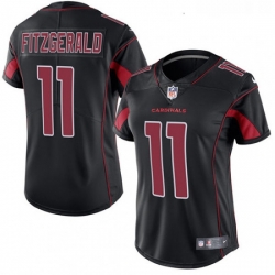 Womens Nike Arizona Cardinals 11 Larry Fitzgerald Limited Black Rush Vapor Untouchable NFL Jersey