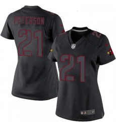 Womens Nike Arizona Cardinals 21 Patrick Peterson Limited Black Impact NFL Jersey