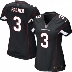 Womens Nike Arizona Cardinals 3 Carson Palmer Game Black Alternate NFL Jersey