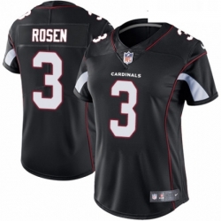 Womens Nike Arizona Cardinals 3 Josh Rosen Black Alternate Vapor Untouchable Limited Player NFL Jersey