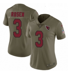 Womens Nike Arizona Cardinals 3 Josh Rosen Limited Olive 2017 Salute to Service NFL Jersey