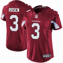 Womens Nike Arizona Cardinals 3 Josh Rosen Red Team Color Vapor Untouchable Limited Player NFL Jersey