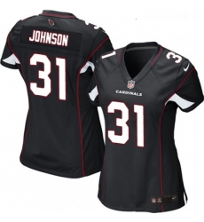 Womens Nike Arizona Cardinals 31 David Johnson Game Black Alternate NFL Jersey
