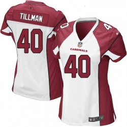 Womens Nike Arizona Cardinals 40 Pat Tillman Game White NFL Jersey
