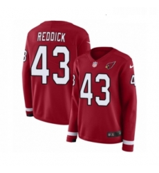 Womens Nike Arizona Cardinals 43 Haason Reddick Limited Red Therma Long Sleeve NFL Jersey