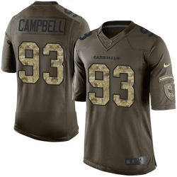 Nike Cardinals #93 Calais Campbell Green Youth Stitched NFL Limited Salute to Service Jersey