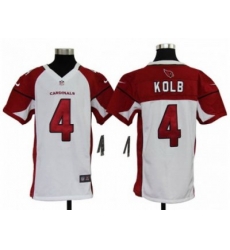 Nike Youth NFL Arizona Cardinals #4 Kevin Kolb White Jerseys