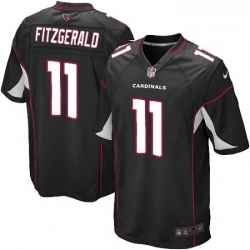 Youth Nike Arizona Cardinals 11 Larry Fitzgerald Game Black Alternate NFL Jersey