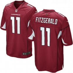 Youth Nike Arizona Cardinals 11 Larry Fitzgerald Game Red Team Color NFL Jersey