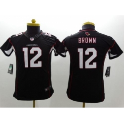 Youth Nike Arizona Cardinals #12 John Brown Black Alternate Limited Jersey